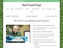 Tablet Screenshot of davisfuneralchapel.com
